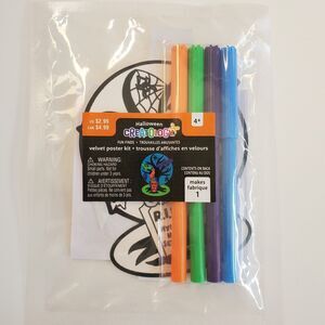 Creatology Velvet Halloween Poster Activity Kit Spiders Cats Bats Craft New